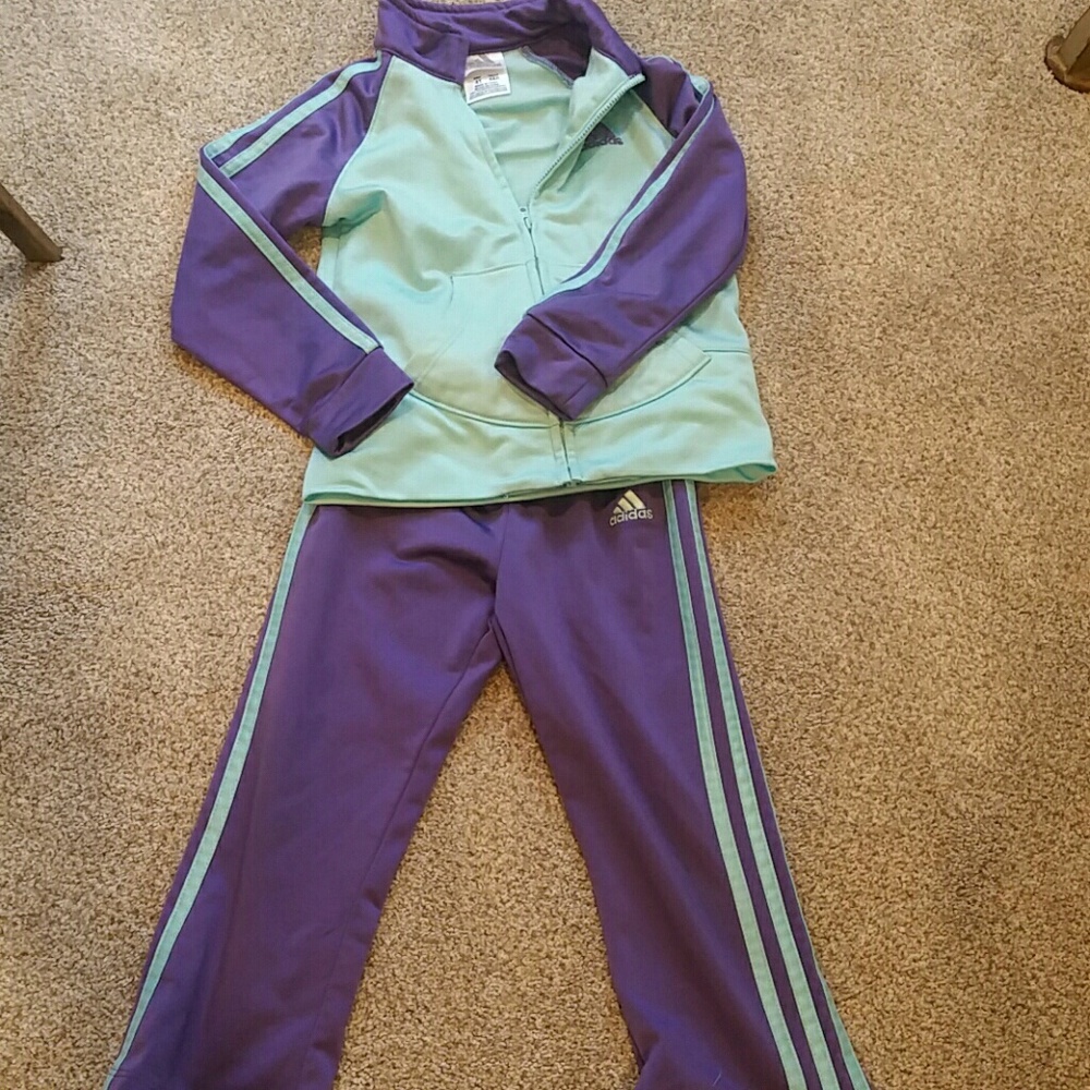 Adidas girls 2 piece track suit 4T